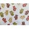 small mitten confetti in green red patterns.